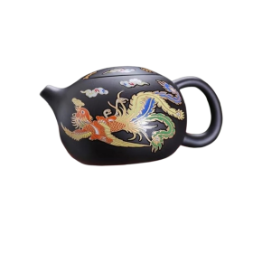 ClayPurple  théière dragon phenix change de couleur avec la chaleur