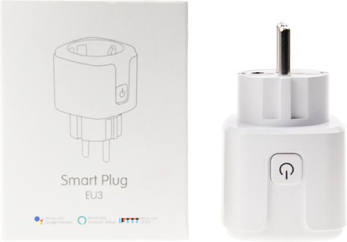 Prise Smart - Prise intelligente - Avec compteur de consommation d' Énergie - Google Home et Assistant - IFTTT - Prise WIFI - pour Android et iOS - Amazon Alexa - Prise Wifi - Prise Smart - Télécommande - Fonctionne sans Bridge