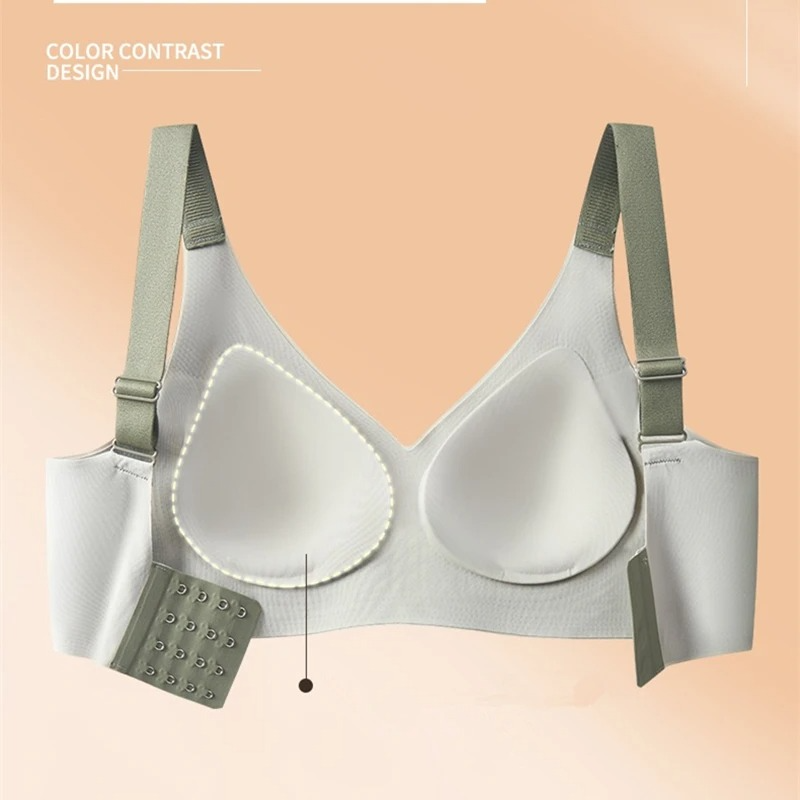 Dos du soutien-gorge Xiomak montrant la finition sans coutures et le maintien invisible
