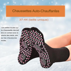 Thérapie naturelle sans médicaments grâce aux chaussettes auto-chauffantes TourmaRelief