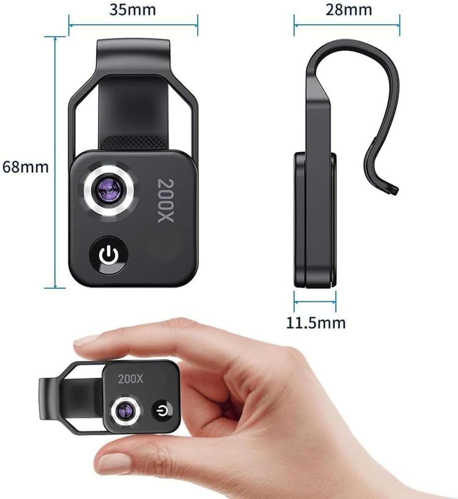 Module LED à 6 lumières avec réglage à deux niveaux sur l’objectif NanoZoom.