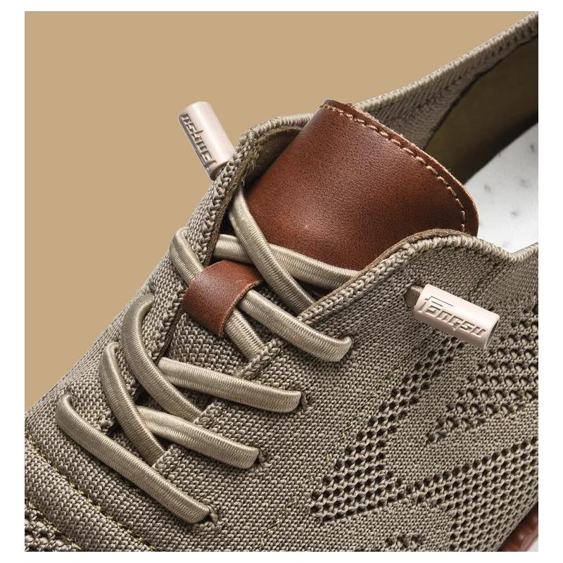 Vue latérale de chaussures homme Urbano en maille respirante pour l’été