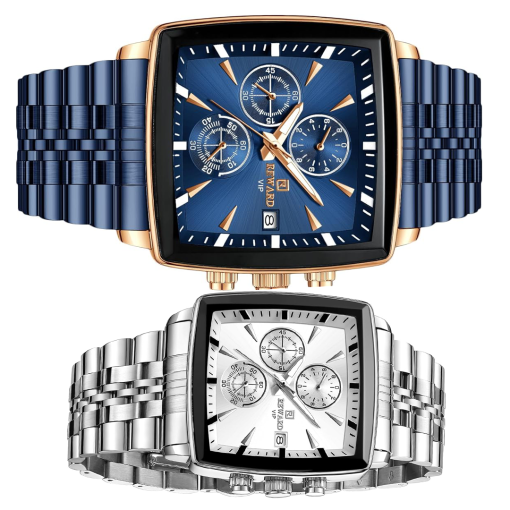 Montre REWARD homme avec bracelet acier inoxydable ajustable