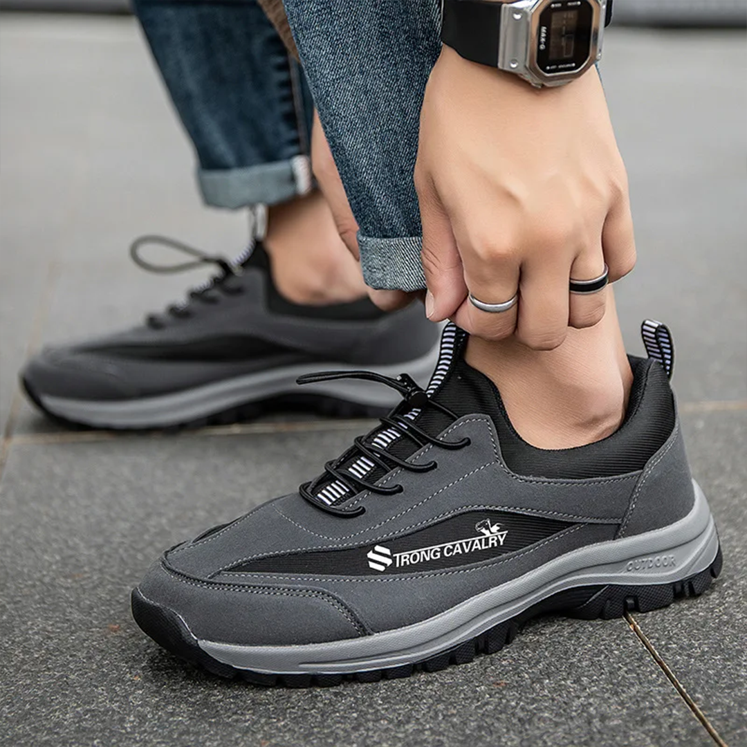 Chaussures orthopédiques homme avec embout en acier de protection