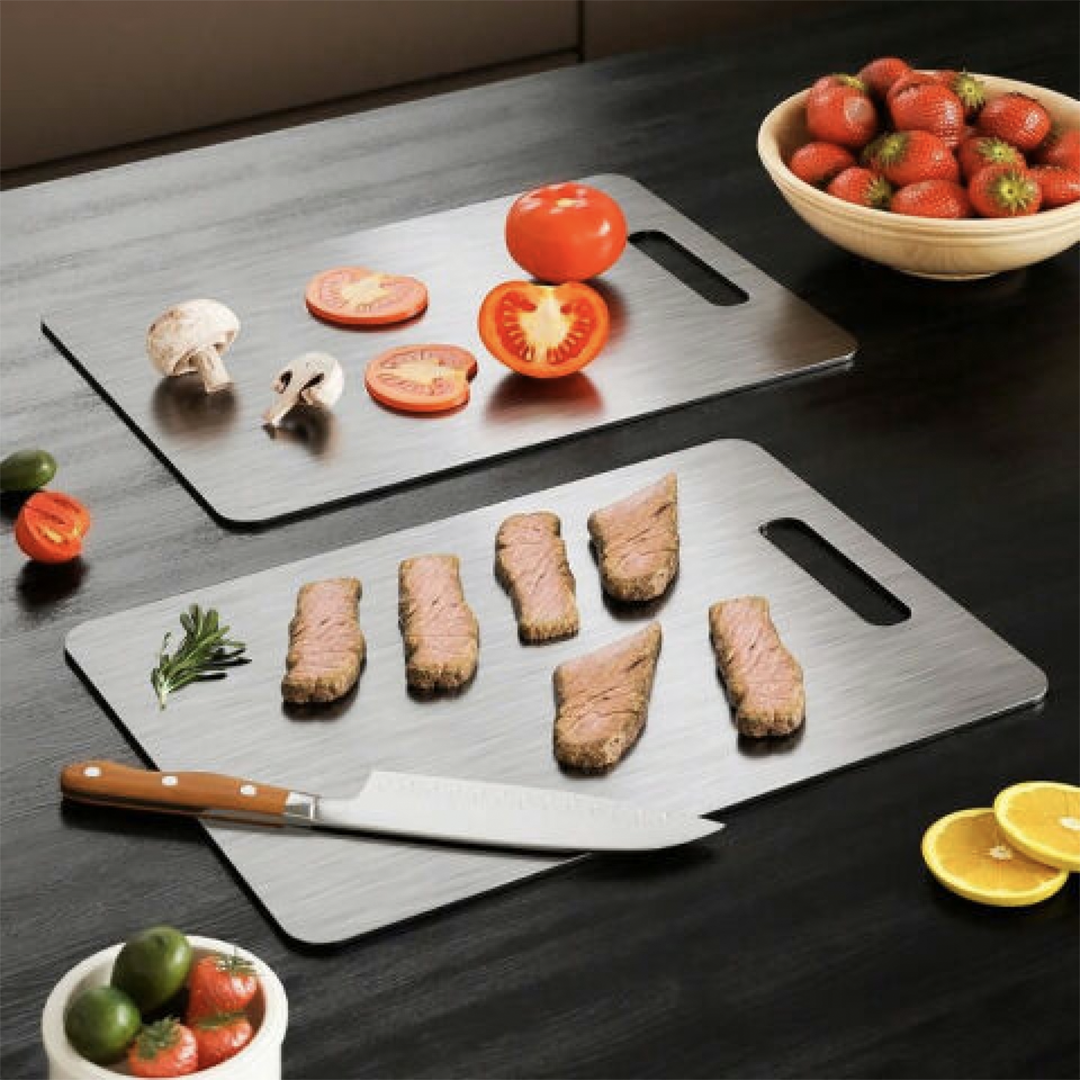 Planche à découper Katuchef en titane pour cuisine moderne