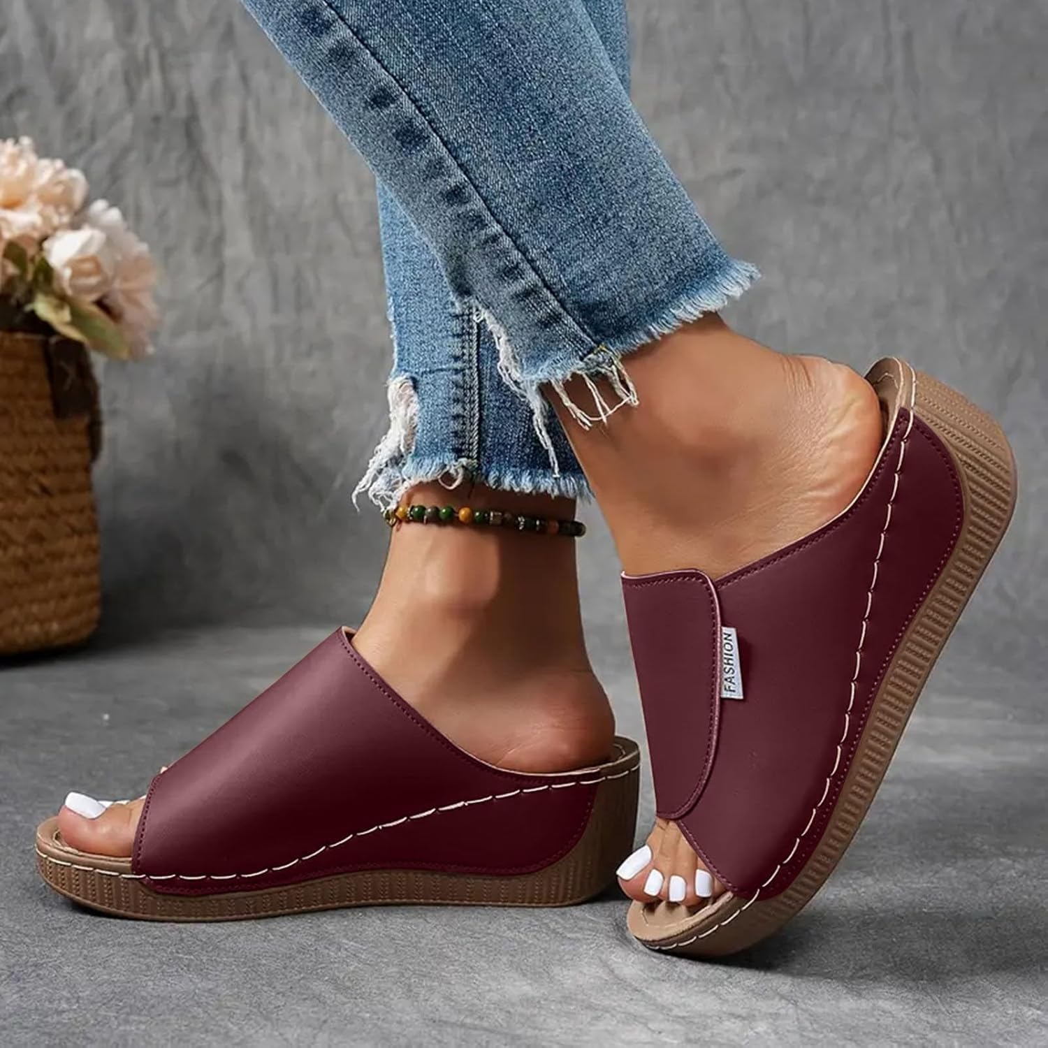 Sandales VivaStep en cuir synthétique respirant et durable