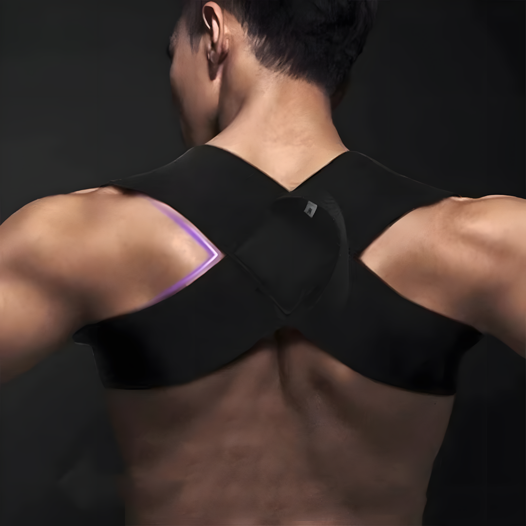 Correcteur de posture Xiomak noir avec sangles respirantes