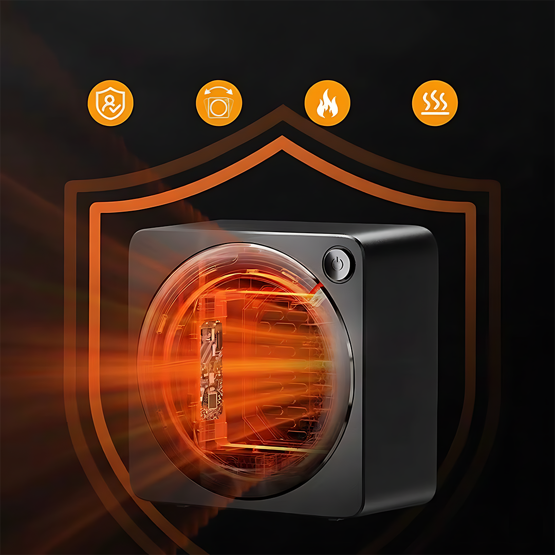 Démonstration de la fonction anti-basculement du radiateur