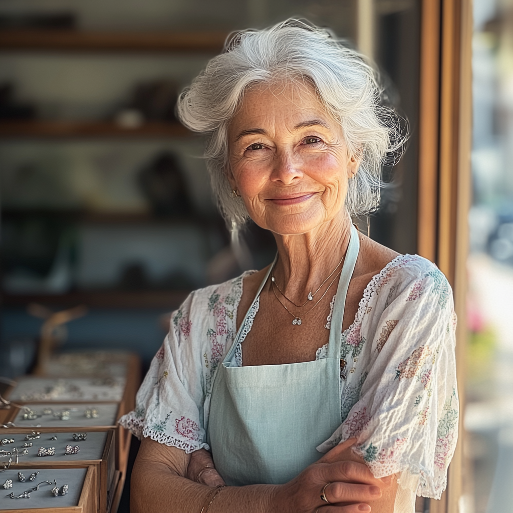 Lara Green Bague en cristal vert nature – Image 4