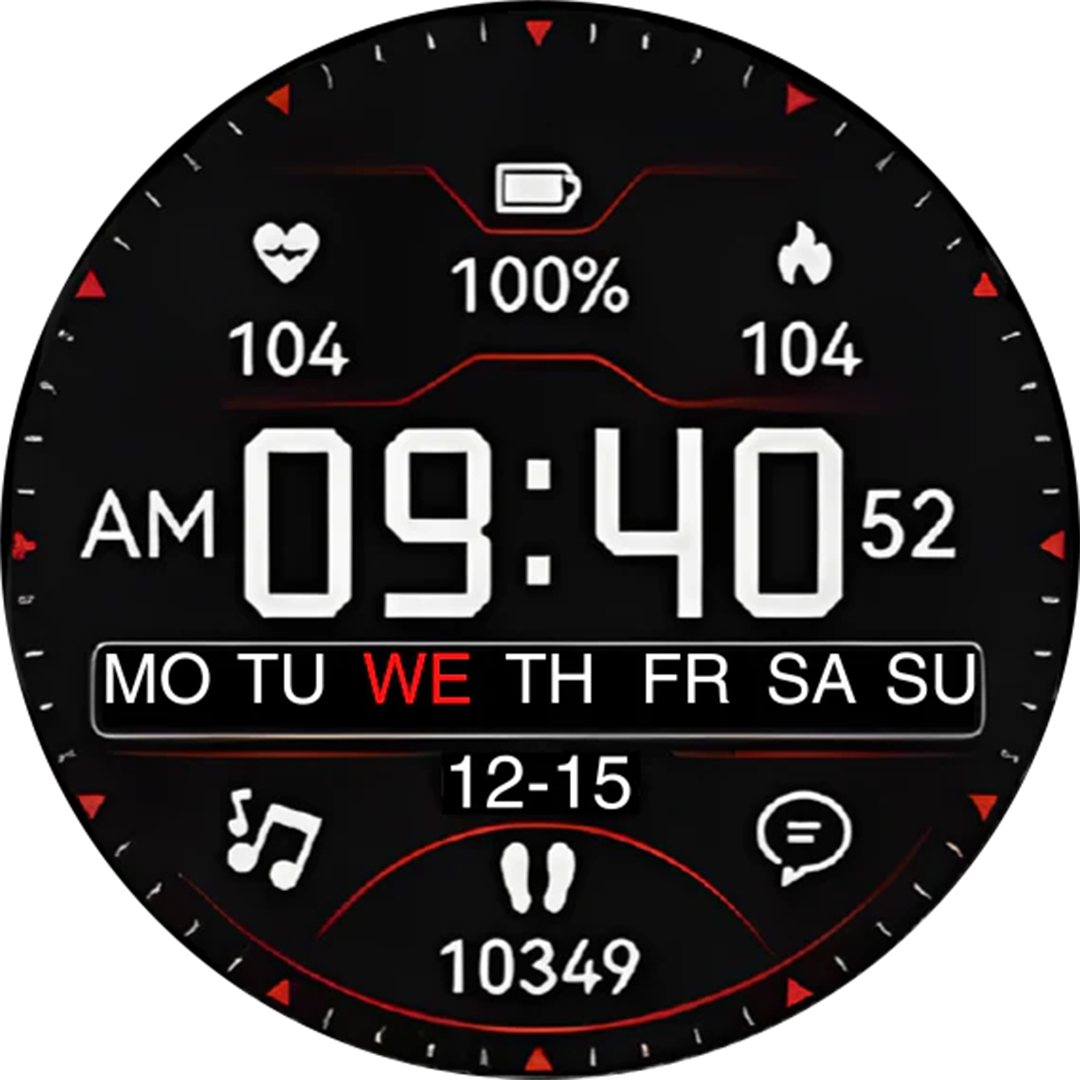 Montre connectée multifonction avec suivi santé et plus de 100 modes sportifs