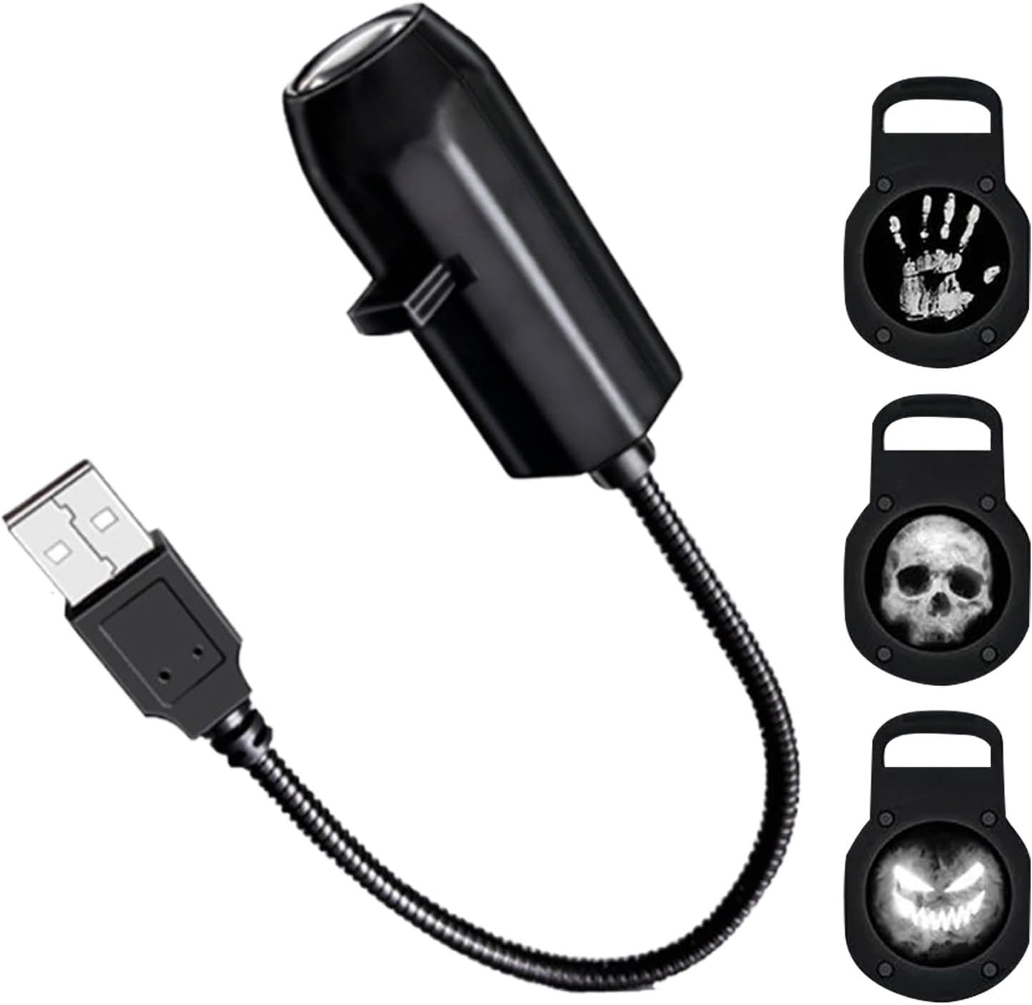 Projecteur LED d’Halloween portable utilisé en extérieur pour soirée ou fête à thème