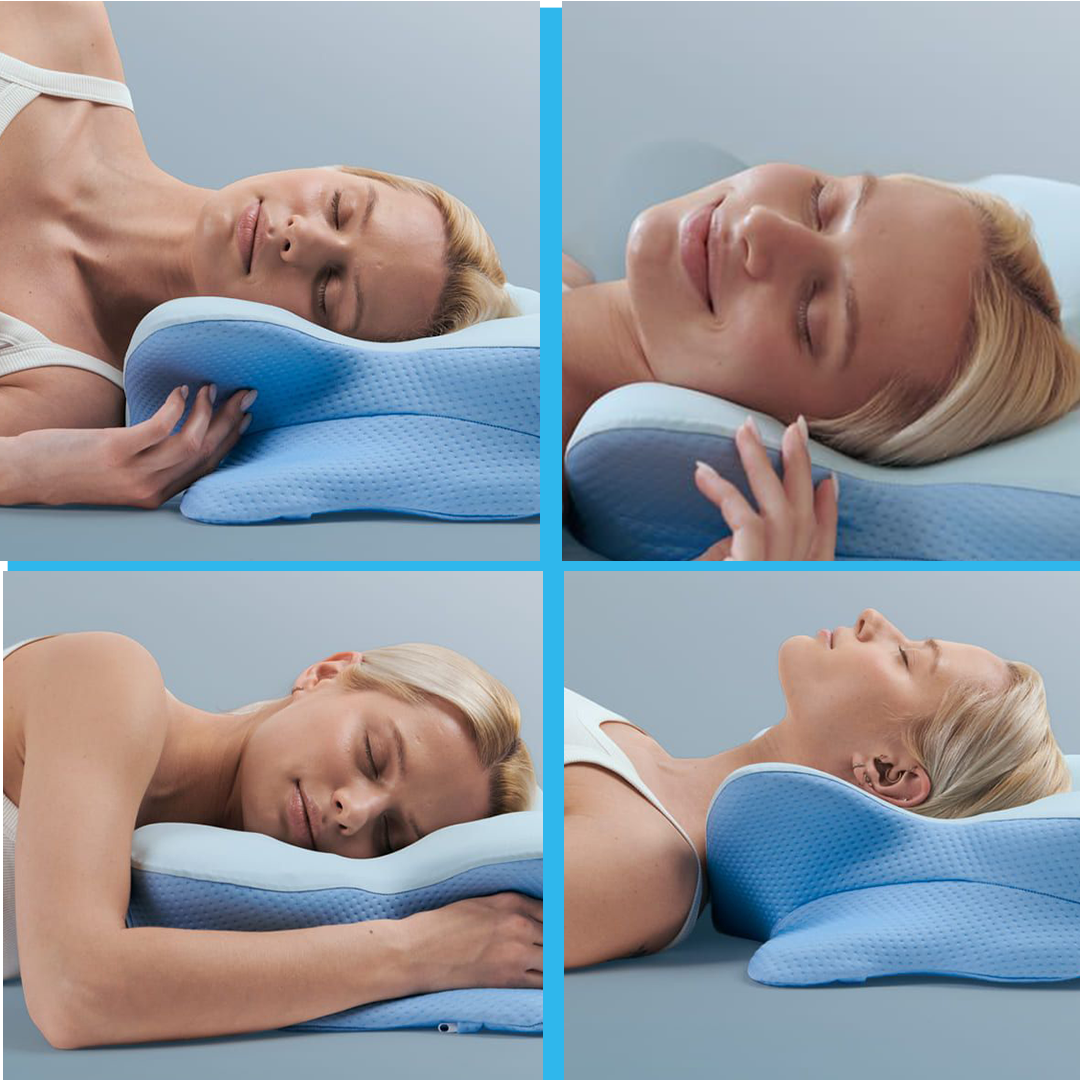 Gros plan sur la texture de la mousse à mémoire de forme.