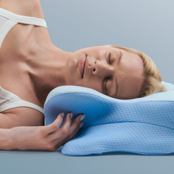 Schéma technique illustrant la forme anatomique du coussin.