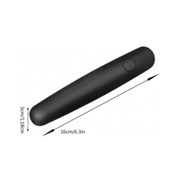 Vue générale du stylo thermique noir pour soulagement des acouphènes posé sur une table.