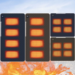 Coussin chauffant utilisé sur un siège de voiture