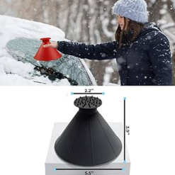 Grattoir rangé dans le coffre d’une voiture.