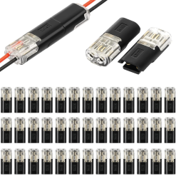 connecteur électrique rapide à deux broches pour câbles basse tension