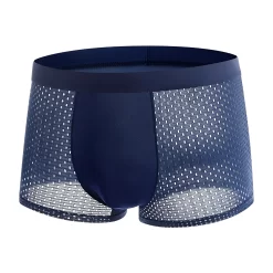 BoxHero Boxer en fibre de bambou - Bleu, L