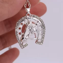Collier fer à cheval - Argenté