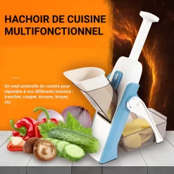 Hachoir de cuisine multifonctionnel - Bleu
