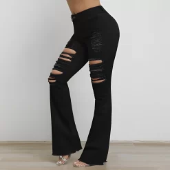 Jean denim déchiré pour femme - 1 Acheté, S