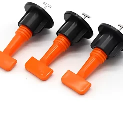 Kit de Cales de Niveau pour Carrelage Système de Nivellement 50 Pièces Réutilisables avec Clé Spéciale Pose Sol et Mur - 1 Acheté