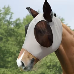 Masque de protection anti-insecte pour cheval - luneria - Gris - Bientôt Épuisé