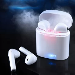 Paire d'écouteurs bluetooth avec boîte de charge - Blanc