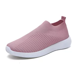 Baskets avec une technologie anti-impact et un maintien maximal du pied sans lacets ! - Rose, 35