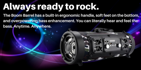 Enceinte bluetooth en mode rock